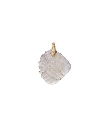 CHARM DISCUS Amétrine sculptée, bélière Diamants, Argent 925 plaqué or 24 cts Découvrez la collection