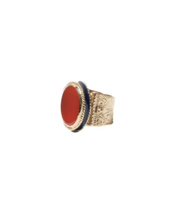 PRO - JULIET OVALE Bague Chevalière gravée, Cornaline, Plaqué or 24 cts Découvrez la collection