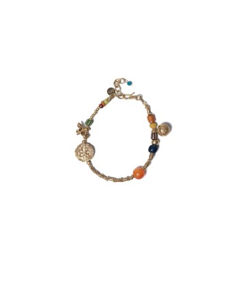 PRO - DIRIN Bracelet multicolore, Argent doré 24 cts pas cher