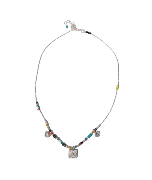 PRO - FRIDAY Collier multicolore, Argent 925 en linge