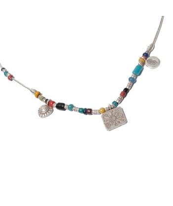 PRO - FRIDAY Collier multicolore, Argent 925 en linge