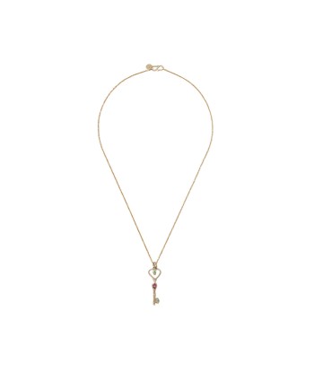 LOVE KEY Collier Tourmalines Argent plaqué Or 24 cts Venez découvrir notre 