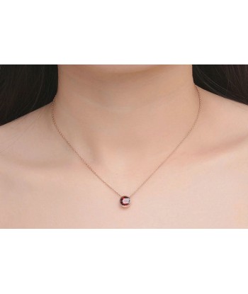 Collier Grenat "Léa" en Argent 925 sur le site 