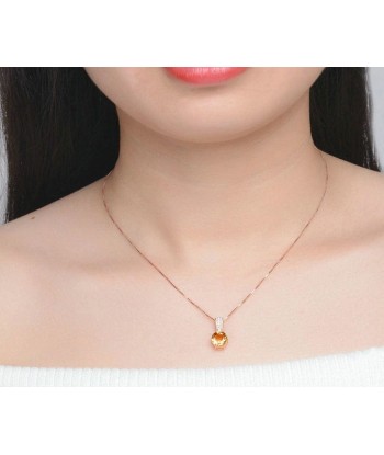 Collier Citrine "Madeline" en Argent 925 de technologie