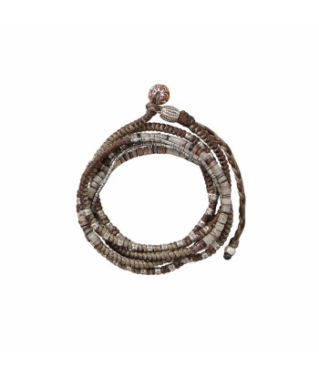 PRO - PORTUGAL Bracelet multi-tours, Beige, Brown, Coquillages Argent les ctes