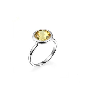 Bague Solitaire Citrine "Zélie" en Argent 925 prix