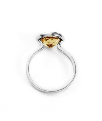 Bague Solitaire Citrine "Zélie" en Argent 925 prix