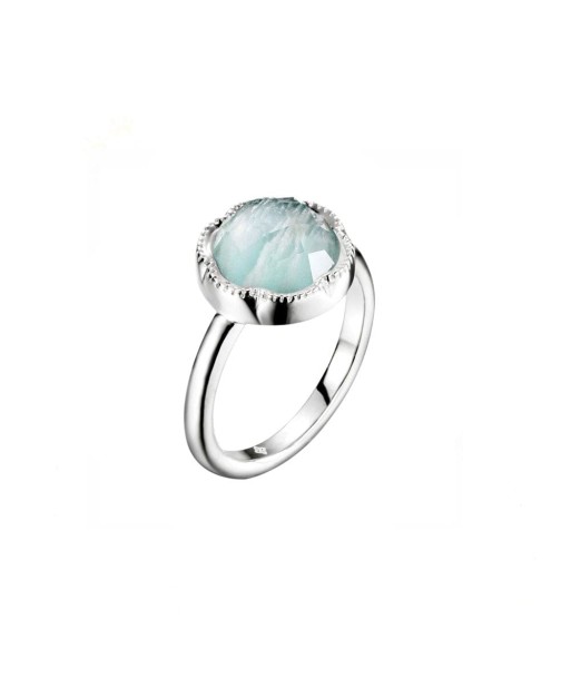 Bague Amazonite "Dorothea" en Argent 925 ou a consommer sur place