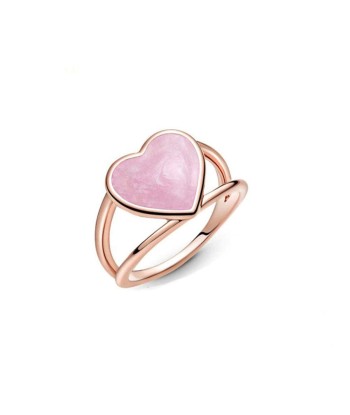 Bague Coeur Zircon Rose "Cyane" Livraison rapide