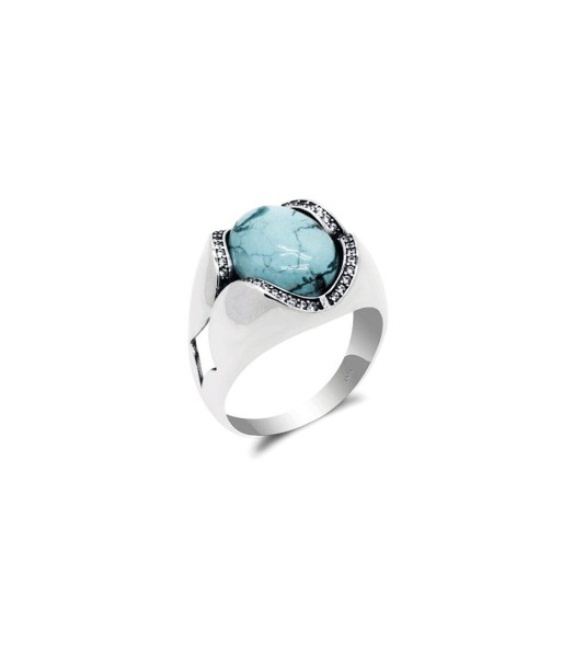 Bague Turquoise "Célestelia" en Argent 925 Pour