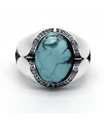 Bague Turquoise "Célestelia" en Argent 925 Pour