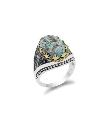 Bague Turquoise la colonne vertébrale