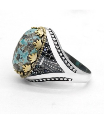 Bague Turquoise la colonne vertébrale