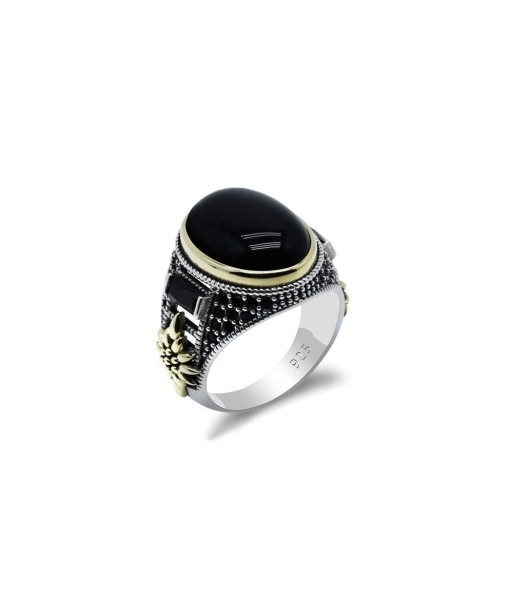 Bague Masculine Onyx "Benício" en Argent 925 Les magasins à Paris