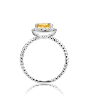 Bague Citrine "Aurora" en Argent Sterling outlet