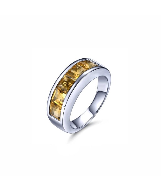 Bague Citrine "Camille" en Argent 925 du meilleur 