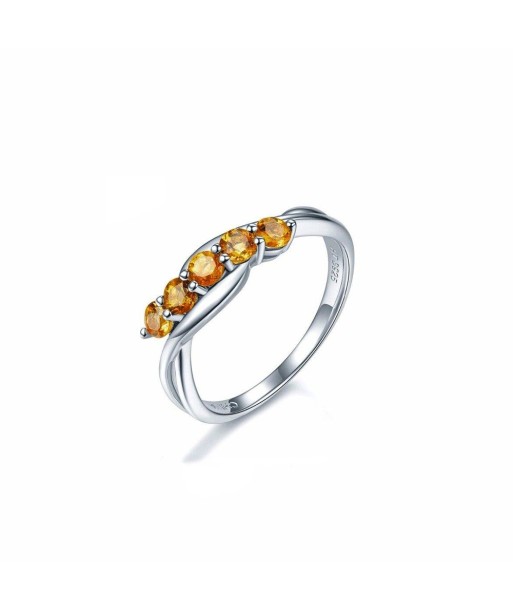 Bague Pierre Citrine "Amalia" en Argent Sterling offre 