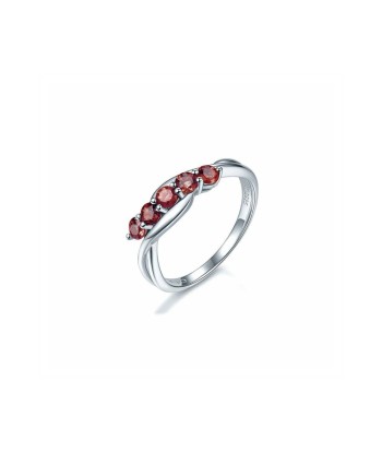 Bague Fine Grenat "Sibylla" en Argent Sterling offre 