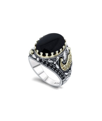 Bague Homme Onyx "Armin" en Argent 925 Découvrez la collection