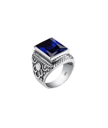 Bague Homme Saphir "Raguel" en Argent Sterling Comparez et commandez 