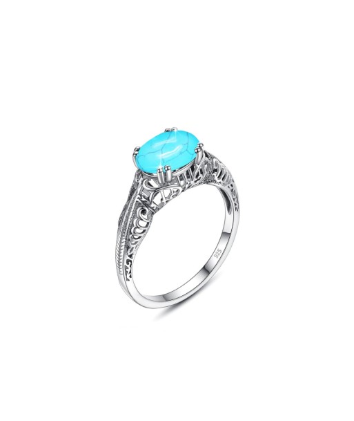 Bague Turquoise "Zéphyra" en Argent Sterling sur le site 