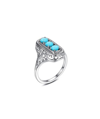 Bague Turquoise "Valéraine" en Argent 925 Voir les baskets