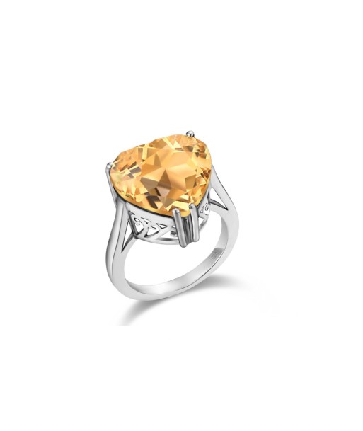 Bague Citrine Aube "Elysia" en Argent Sterling en ligne