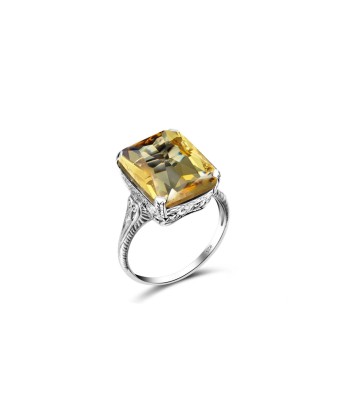 Bague Citrine Douceur "Celestia" en Argent 925 sur le site 