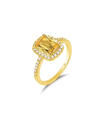 Bague Citrine "Xenia" en Argent Sterling Les êtres humains sont 