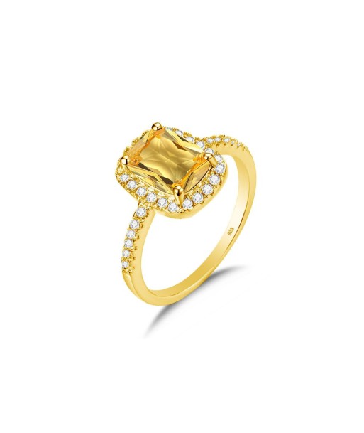 Bague Citrine "Xenia" en Argent Sterling Les êtres humains sont 