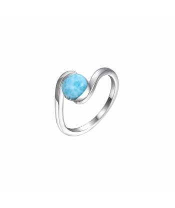 Bague Larimar "Marisabel" Argent 925 d'Europe débarque