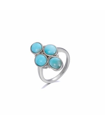 Bague Larimar "Cassiopeia" Argent Sterling Le MVP de beaucoup