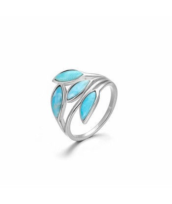 Bague Larimar "Zenaida" Argent Sterling vous aussi creer 