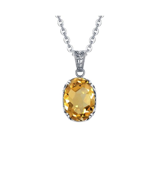 Collier Citrine "Garance" en Argent 925 Voir les baskets