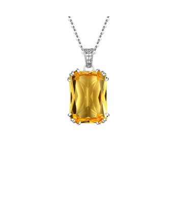 Collier Citrine "Diana" en Argent 925 les muscles