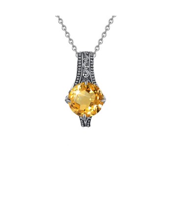 Collier Citrine "Anouk" en Argent Sterling sur le site 