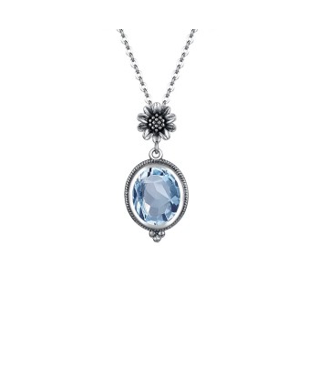 Collier Aigue Marine "Diana" en Argent Sterling en ligne