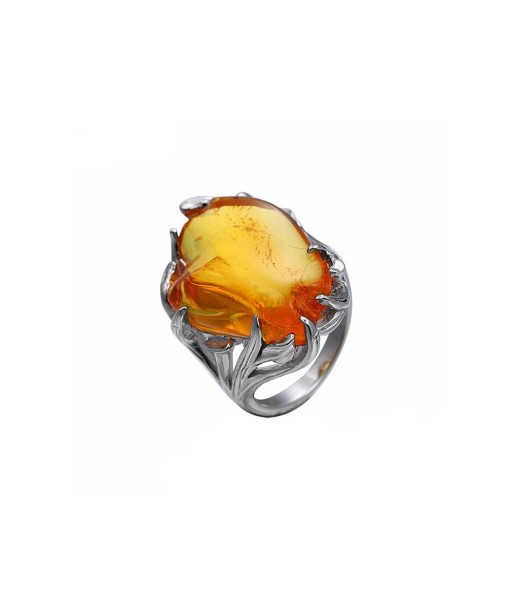 Bague Ambre "Fiorentina" en Argent Sterling Venez acheter