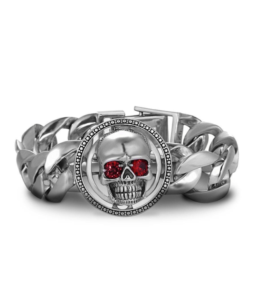 Bracelet chaine homme tete de mort outlet