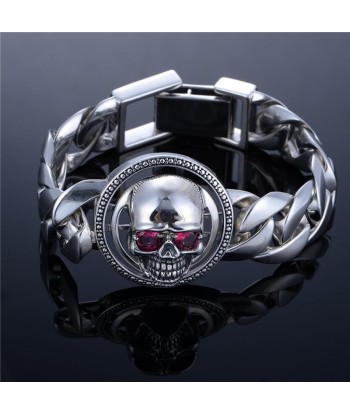 Bracelet chaine homme tete de mort outlet