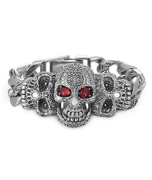 Bracelet tête de mort homme luxe outlet