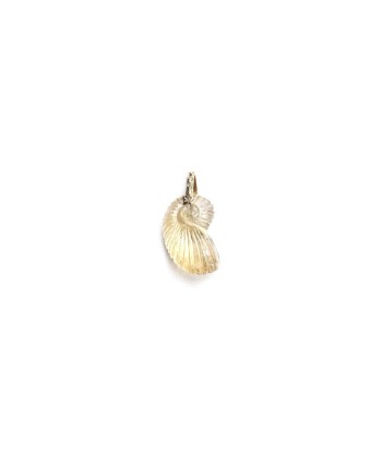 Charm NAUTILUS Quartz lemon bélière diamant argent plaqué or 24 cts l'évolution des habitudes 