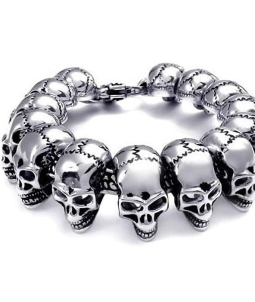 Bracelet homme tete de mort Vous souhaitez 