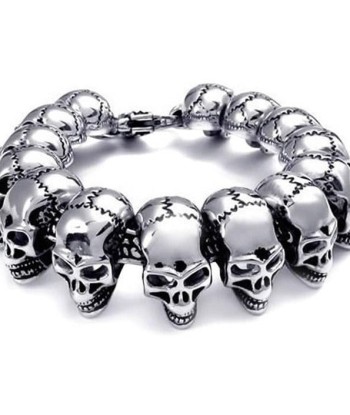 Bracelet homme tete de mort Vous souhaitez 