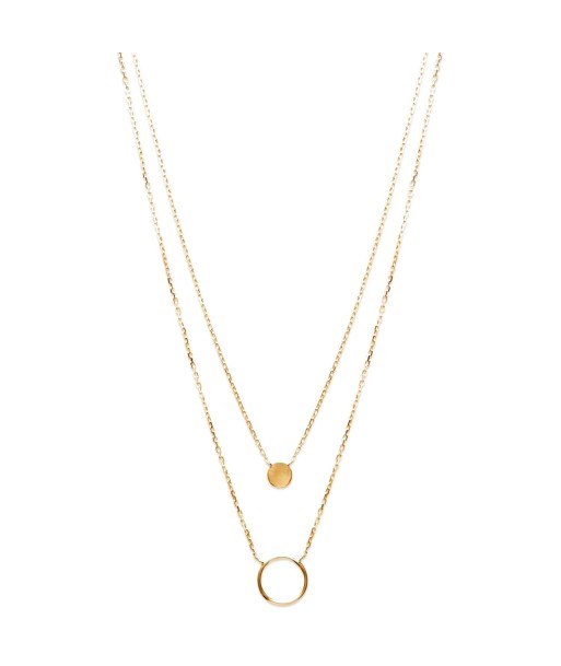 Collier cercle doubles rangs votre