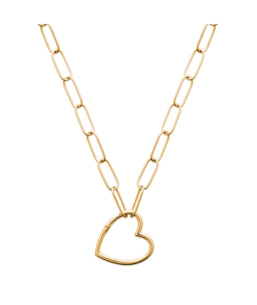 Collier maille coeur sur le site 