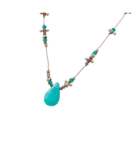 PRO - RAINBOW Collier, Amazonite, Améthyste Jusqu'à 80% De Réduction