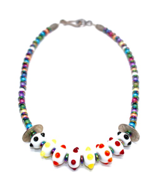 Color Murano Blanco Collier ou a consommer sur place