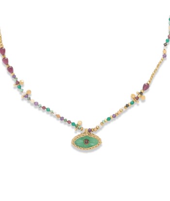 PRO - IRIS PERLE Collier Chrysoprase le concept de la Pate a emporter 