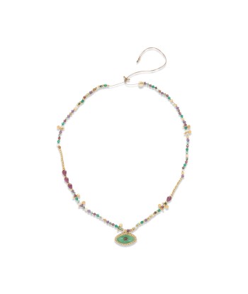 PRO - IRIS PERLE Collier Chrysoprase le concept de la Pate a emporter 